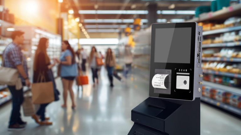 Integrated Scanner and Receipt Printer for Seamless POS and Self-Checkout