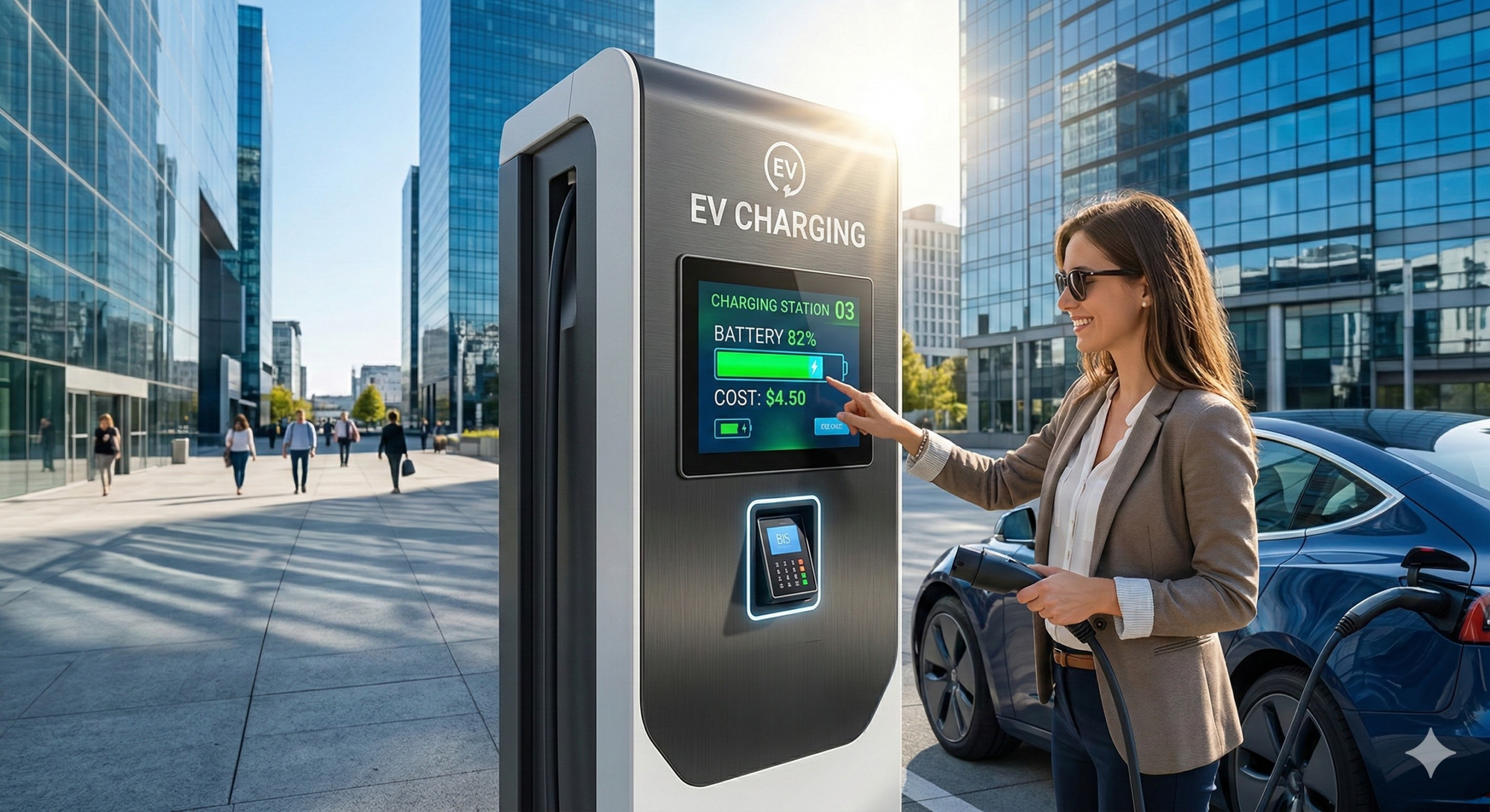 PC pour panneaux de contrôle lisibles à l'abri de la lumière avec collage optique et résolution de l'éblouissement à plus de 1000 nits pour les kiosques industriels en plein air.
