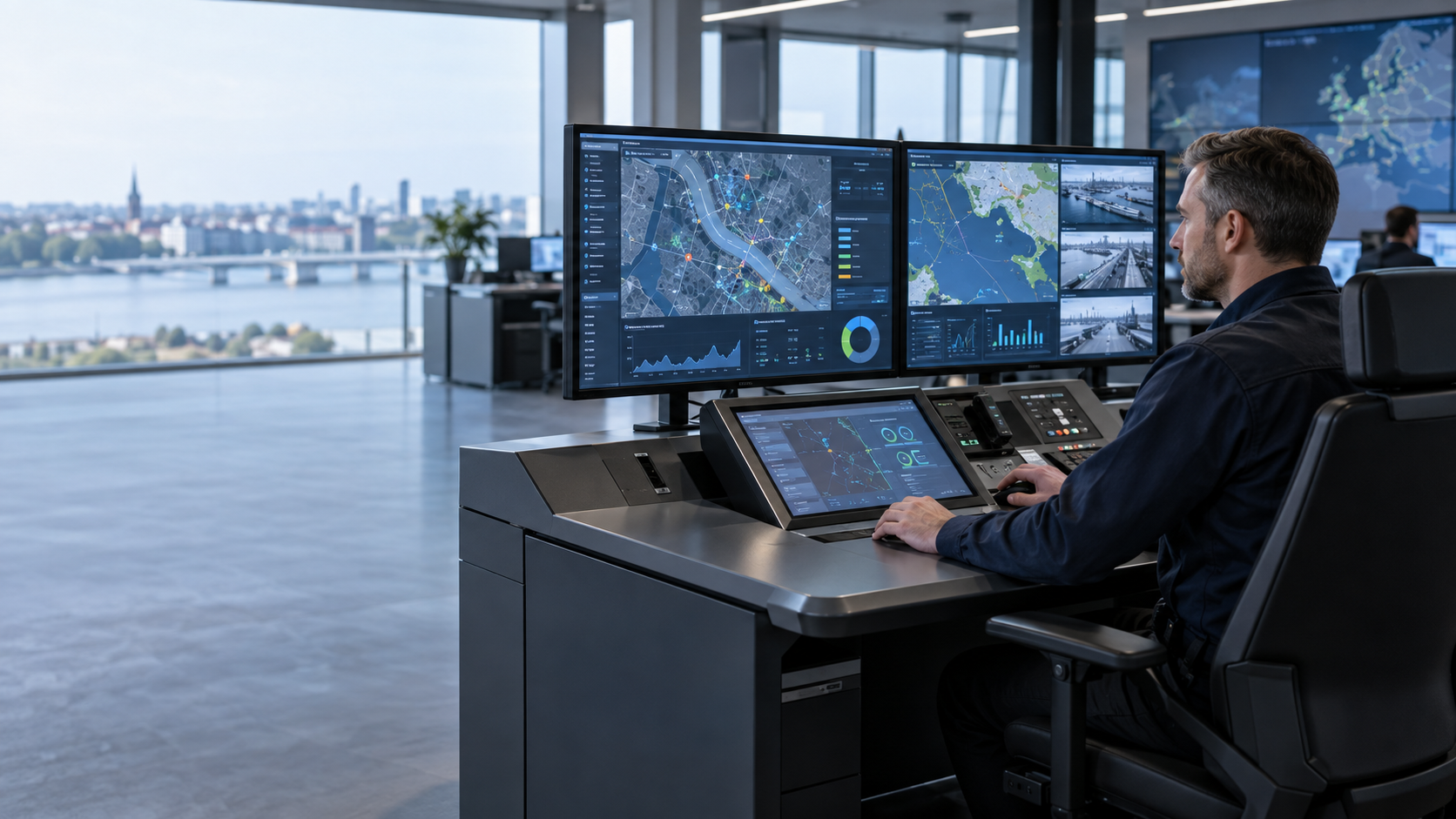 Industrial Touch Panel PC for Multi-Screen Command Centres